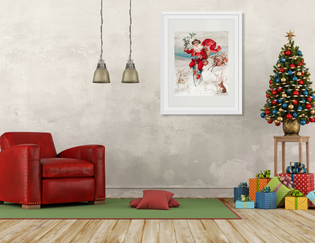  Santa's Timeless Charm: Holiday Wall Art