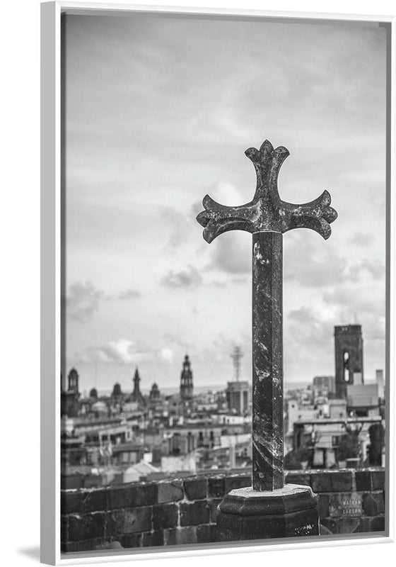 “Cathedral View Barcelona BW”, Nathan Larson