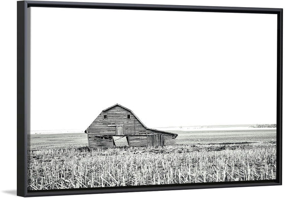 “Leaning Barn BW“, Nathan Larson