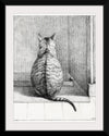 "Sitting cat, from behind", Jean Bernard