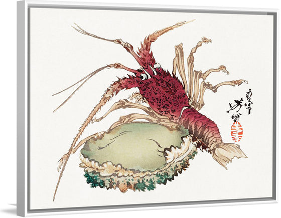 "Lobster and Abalone", Tsukioka Yoshitoshi