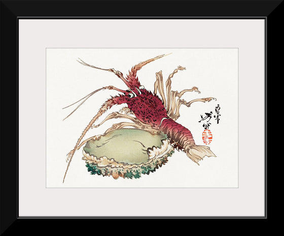 "Lobster and Abalone", Tsukioka Yoshitoshi