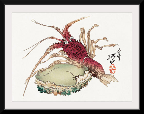 "Lobster and Abalone", Tsukioka Yoshitoshi