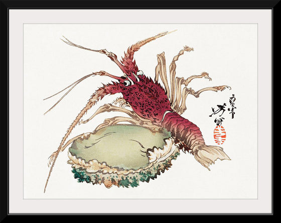 "Lobster and Abalone", Tsukioka Yoshitoshi