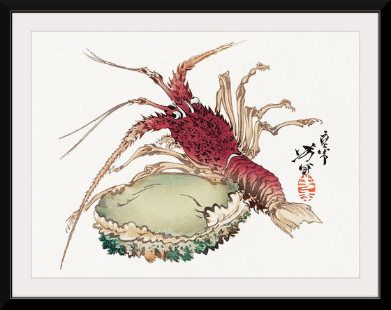 "Lobster and Abalone", Tsukioka Yoshitoshi