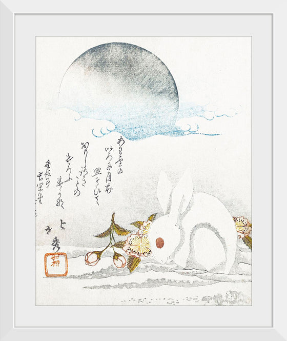 "Japanese White Hare in Snow", Taisosai Hokushu