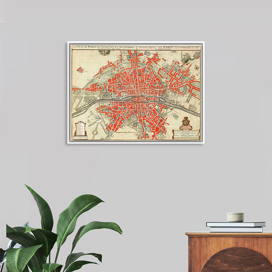 "Plattegrond van Parijs (ca. 1721–1774)", Guillaume Delisle