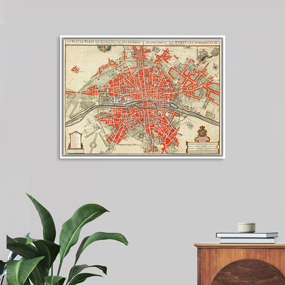 "Plattegrond van Parijs (ca. 1721–1774)", Guillaume Delisle