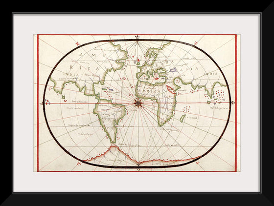 "Portolan atlas of the Mediterranean Sea, western Europe, and the northwest coast of Africa: World (ca. 1590)",  Joan Oliva