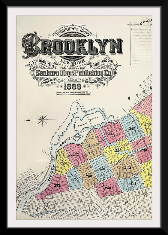 "Sanborn Fire Insurance Map from Brooklyn, Kings County, New York (1888)", Sanborn Map Company