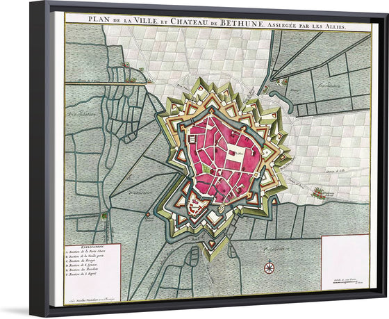 "Plattegrond van Béthune (1710)"