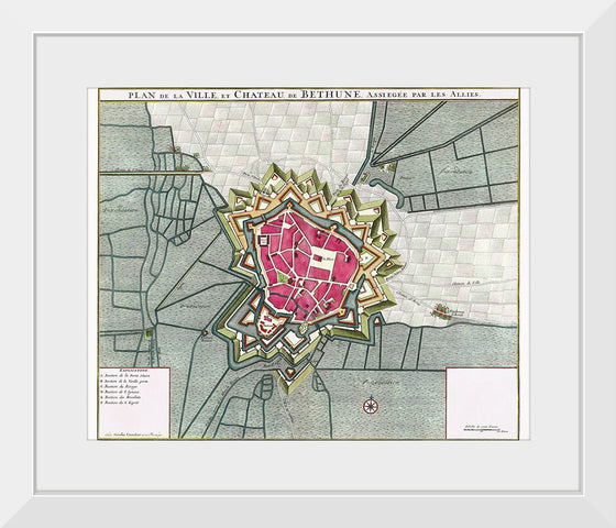 "Plattegrond van Béthune (1710)"