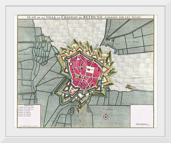 "Plattegrond van Béthune (1710)"