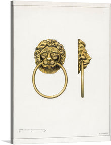  “Drawer Pull (1936)” by Philip Johnson is a beautiful and unique piece of art that would make a great addition to any collection. The print features a detailed and intricate design of a lion’s head with a ring in its mouth, making it a perfect statement piece for any room.