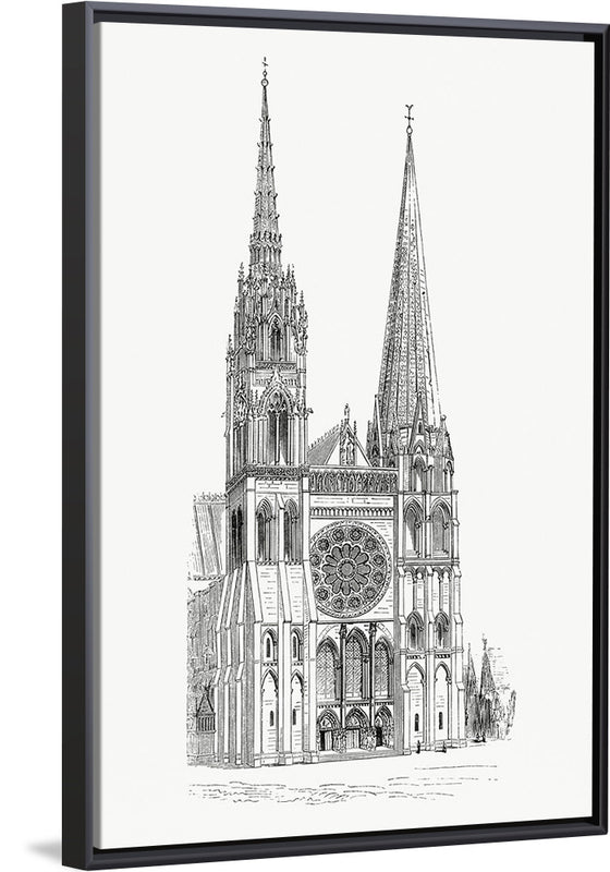 "Cathedral of Chartres (1862): A Timeless Treasure"