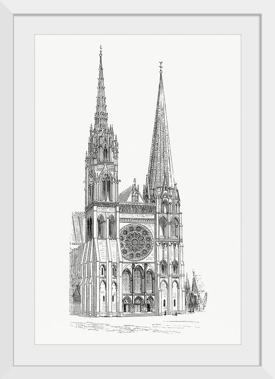 "Cathedral of Chartres (1862): A Timeless Treasure"