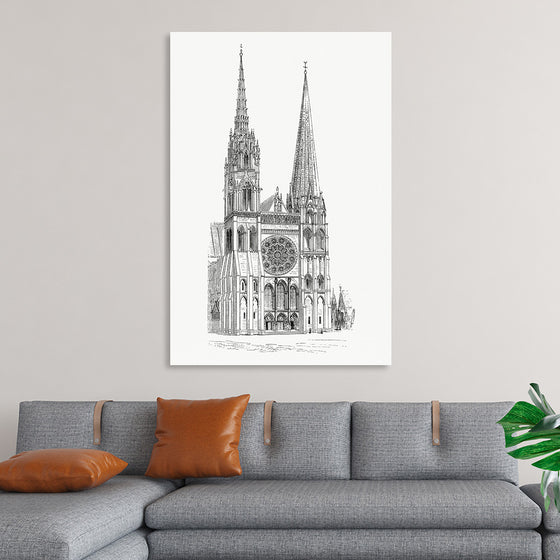 "Cathedral of Chartres (1862): A Timeless Treasure"