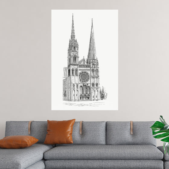 "Cathedral of Chartres (1862): A Timeless Treasure"