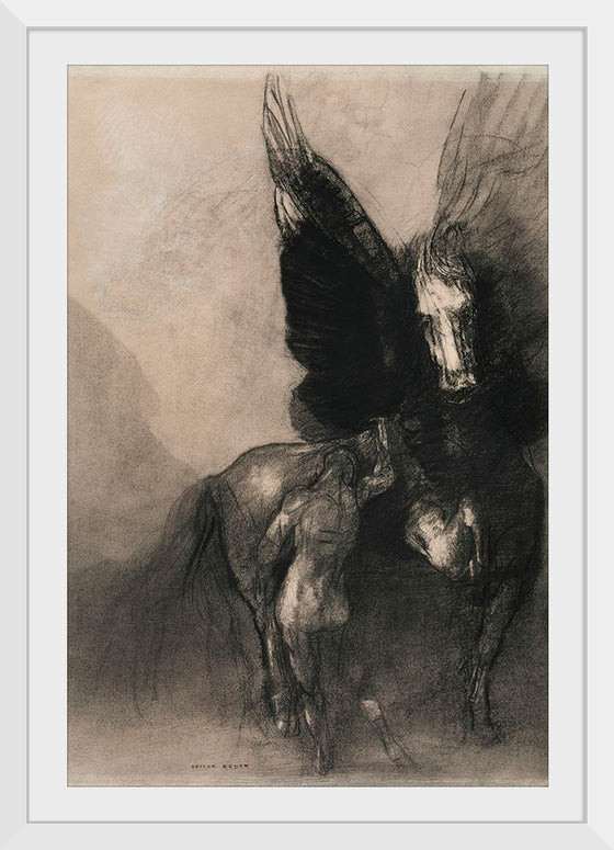 "Pegasus and Bellerophon (1888)", Odilon Redon