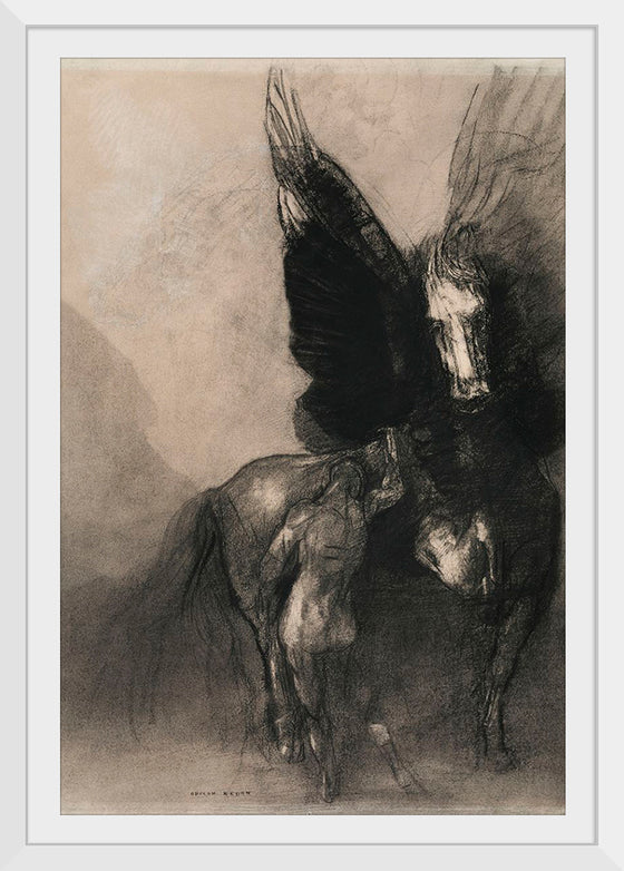 "Pegasus and Bellerophon (1888)", Odilon Redon