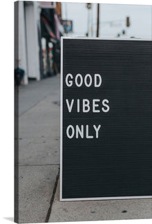  Introducing our print, “Good Vibes Only” – a piece that encapsulates the essence of positivity and harmony. This artwork, featuring a minimalist design with bold white letters against a contrasting dark background, serves as a daily reminder to embrace optimism and exclude negativity.