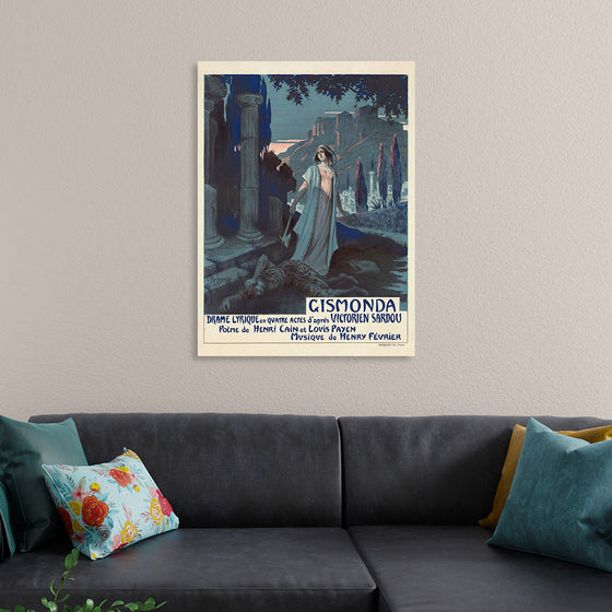 "Poster for the Paris première of Gismonda", Henry Février