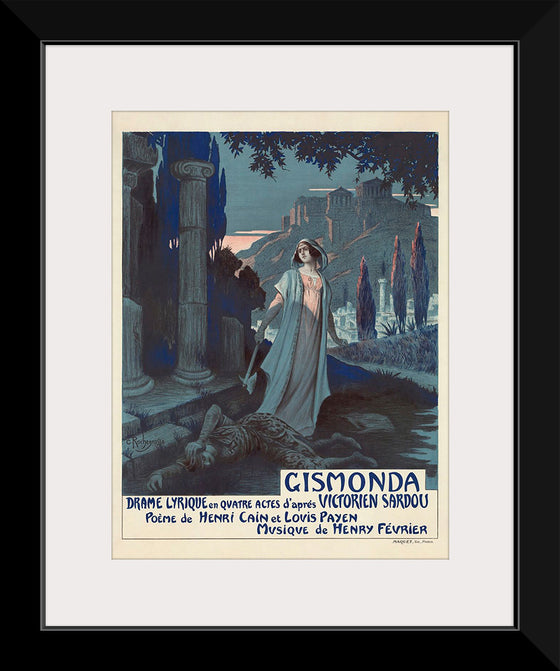 "Poster for the Paris première of Gismonda", Henry Février