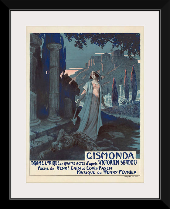 "Poster for the Paris première of Gismonda", Henry Février