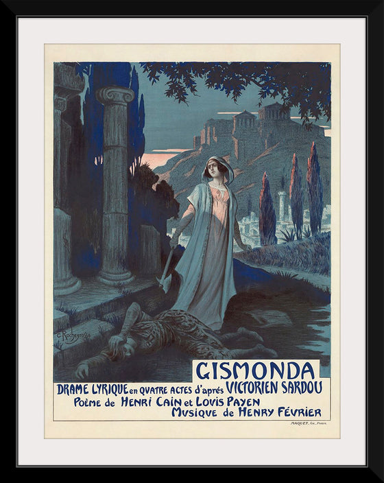 "Poster for the Paris première of Gismonda", Henry Février