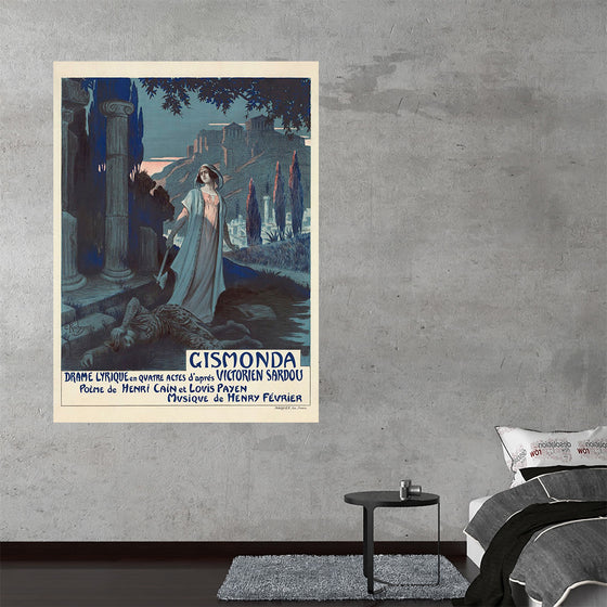 "Poster for the Paris première of Gismonda", Henry Février