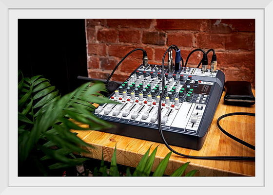 "Sound mixer with control panel"