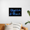 "Neon Rhythm & Blues Sign"