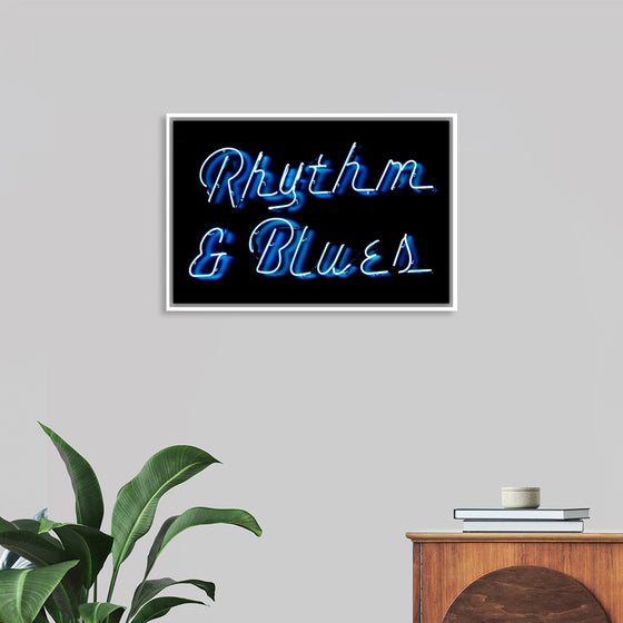 "Neon Rhythm & Blues Sign"