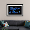 "Neon Rhythm & Blues Sign"