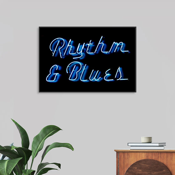 "Neon Rhythm & Blues Sign"