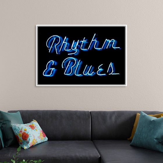 "Neon Rhythm & Blues Sign"