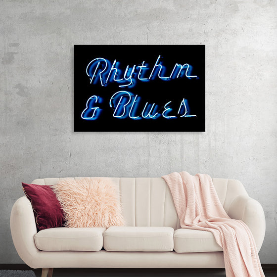 "Neon Rhythm & Blues Sign"