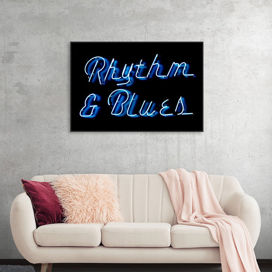 "Neon Rhythm & Blues Sign"