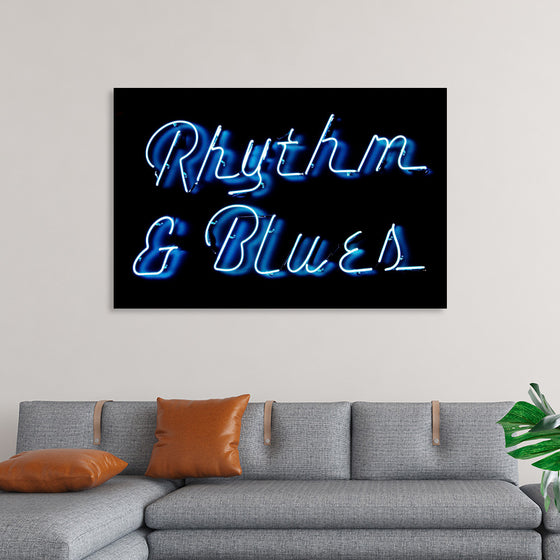 "Neon Rhythm & Blues Sign"