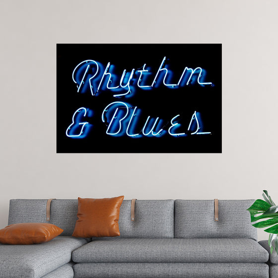 "Neon Rhythm & Blues Sign"