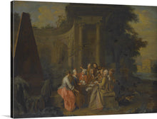  “An Elegant Musical Company Beside Classical Ruins” is a beautiful painting by Peter Jacob Horemans. The painting depicts a group of elegantly dressed musicians playing music beside classical ruins.