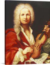 “Antonio Vivaldi, (1678–1741)” is a portrait of the Italian composer and violinist, Antonio Vivaldi. He is best known for his concertos, particularly “The Four Seasons”. The portrait is in a vertical orientation and shows Vivaldi playing the violin. He is wearing a red coat with white ruffles at the neck and wrists. If you are a fan of classical music or are looking for a unique piece of art to add to your collection, this print is a great choice.