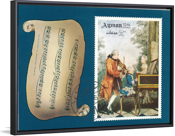 "Stamp of Ajman - Wolfgang Amadeus Mozart (1969)"