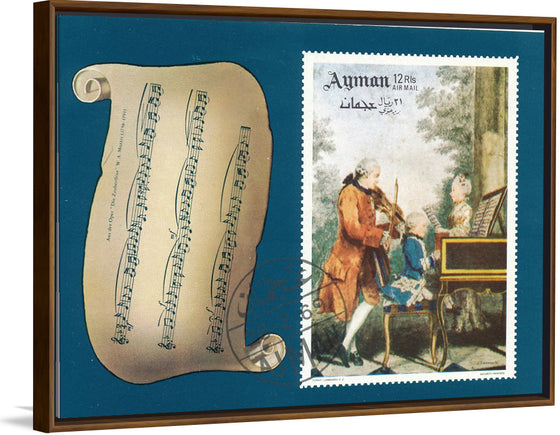 "Stamp of Ajman - Wolfgang Amadeus Mozart (1969)"