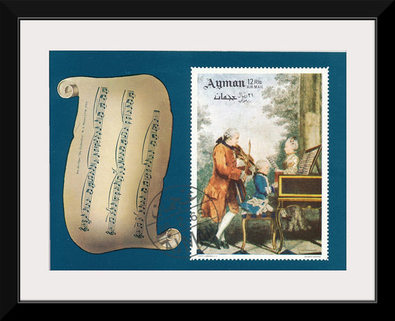 "Stamp of Ajman - Wolfgang Amadeus Mozart (1969)"