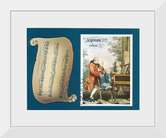 "Stamp of Ajman - Wolfgang Amadeus Mozart (1969)"