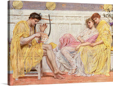  Elevate your space with the timeless allure of "A Musician (ca. 1867)" by Albert Joseph Moore, now available as a captivating print. <span>Albert Joseph Moore, a 19th-century English painter, enchanted audiences with his ethereal and harmonious depictions, particularly renowned for his exquisite works portraying classical themes and graceful figures.</span>