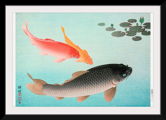 "Common and Golden Carp (1935)", Ohara Koson