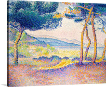  Immerse yourself in the serene beauty of “Pines Along the Shore (1896)” by Henri-Edmond Cross. This exquisite print captures the harmonious dance of nature, where the gentle sway of pines graces the tranquil shores. Cross’s masterful use of color and light invites a sensory experience that transcends time, offering a moment of peaceful reflection with every gaze. 