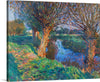 This beautiful print of Claude Monet’s “The Willows” is a must-have for any art lover. The vibrant colors and impressionistic style make it a perfect addition to any room. The painting is an impressionistic landscape of a river with willow trees on the banks. The colors are vibrant and the brushstrokes are loose and fluid. 